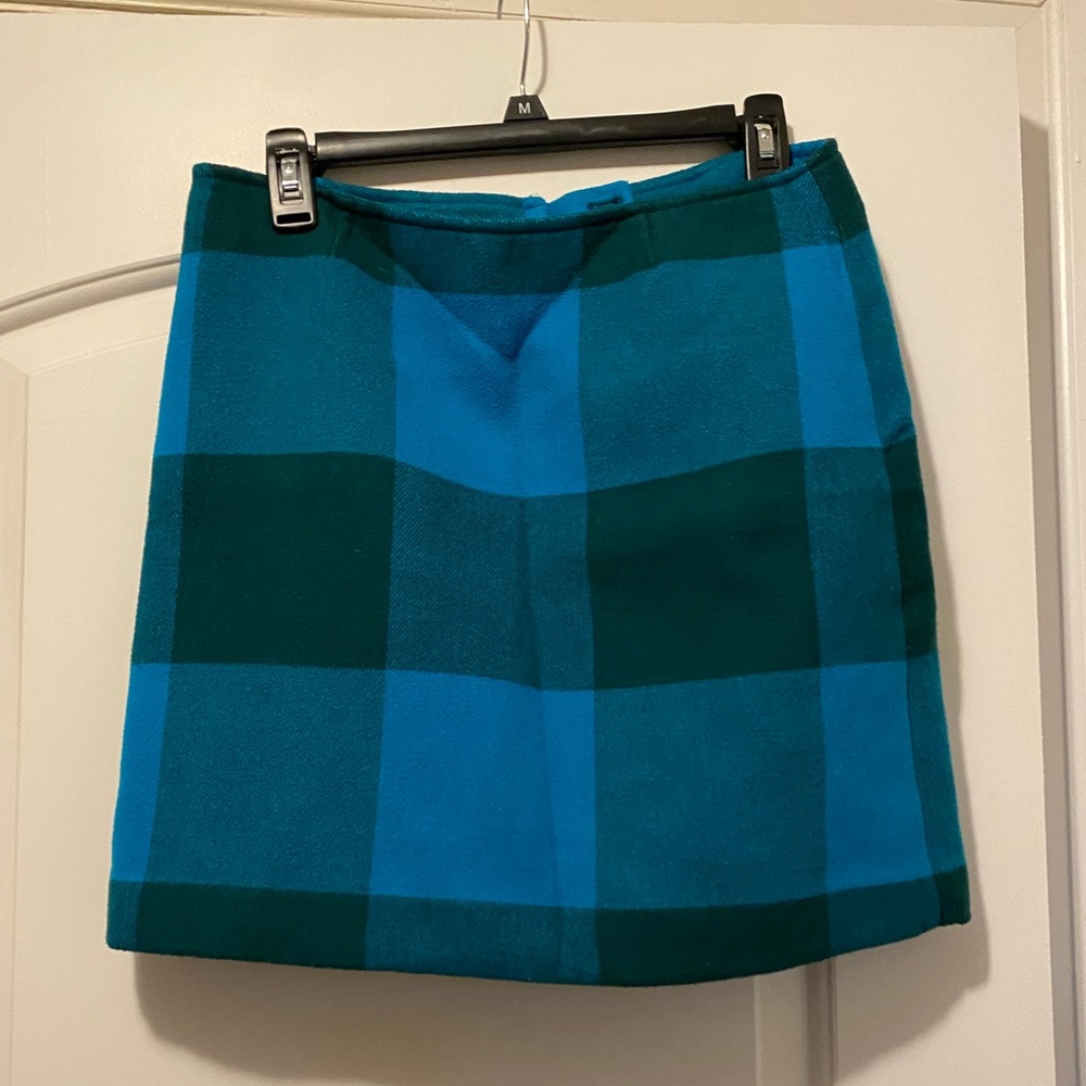 Stylus size 4 flannel block plaid skirt